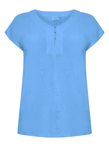 KAFFE curve Shirt "Caya" in Blau