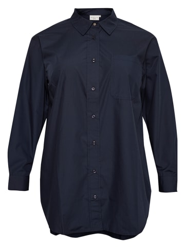 KAFFE curve Bluse "Lone" in Dunkelblau