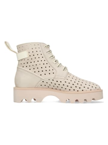 MELVIN & HAMILTON Skórzane botki "Megan 26" w kolorze kremowym