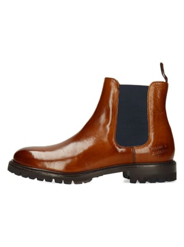 MELVIN & HAMILTON Leren chelseaboots "Regine 8" bruin/zwart