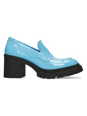 MELVIN & HAMILTON Leren mocassins "Stefy 3" lichtblauw/zwart