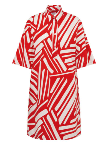 Seidensticker Kleid in Rot/ Weiß