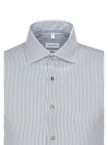 Seidensticker Koszula - Slim fit - w kolorze granatowo-białym