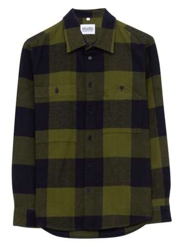 Seidensticker Hemd - Regular fit - in Khaki/ Schwarz
