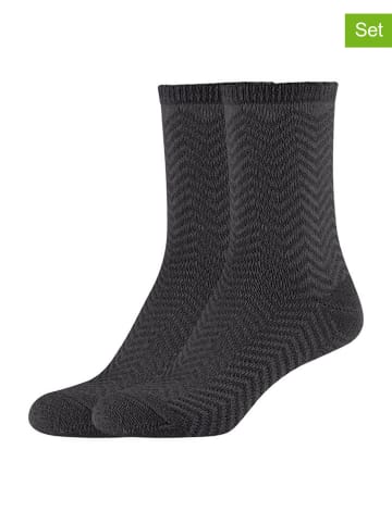 s.Oliver 2er-Set: Socken in Anthrazit