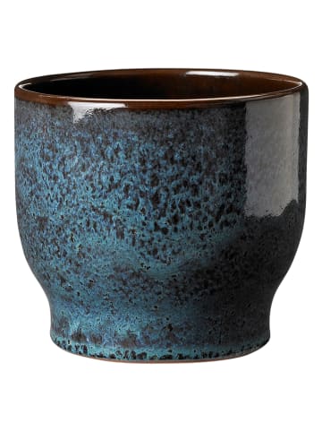Knabstrup Übertopf in Blau - (H)14,5 x Ø 16,5 cm