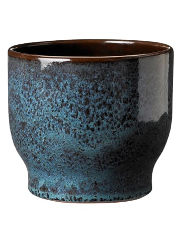 Knabstrup Bloempot "Knabstrup" blauw - (H)12,5 x Ø 14,5 cm