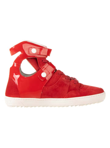 Birkenstock Skórzane sneakersy "Thessaloniki" w kolorze czerwonym