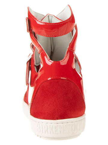 Birkenstock Skórzane sneakersy "Thessaloniki" w kolorze czerwonym