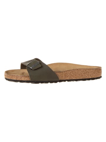 Birkenstock Slippers "Madrid" kaki - wijdte N