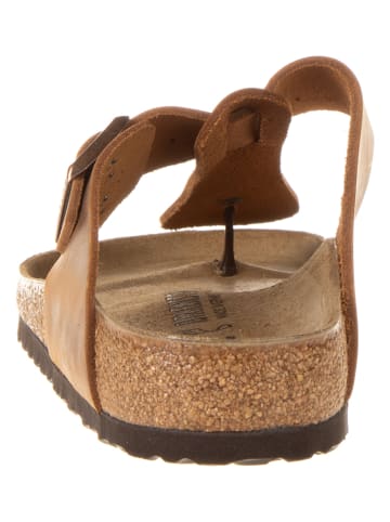 Birkenstock Skórzane japonki "Medina" w kolorze jasnobrązowym