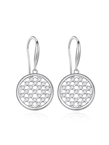 METROPOLITAN Gecoate oorhangers met Swarovski-kristallen
