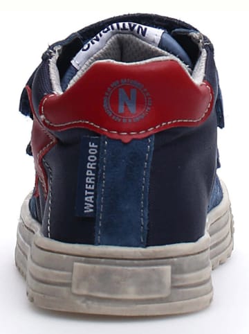 Naturino Skórzane sneakersy "Hess" w kolorze granatowym