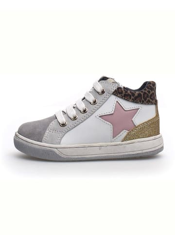 Naturino Leren sneakers "Clay Star" wit