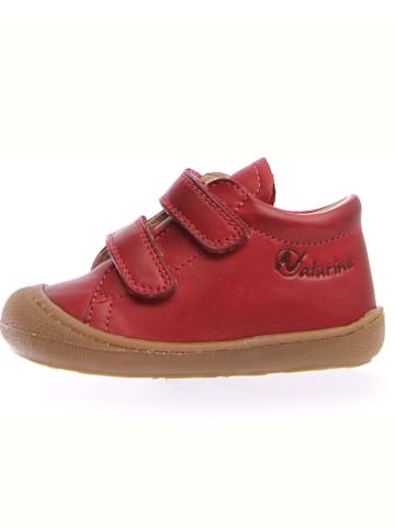 Naturino Skórzane buty "Cocoon" w kolorze czerwonym do nauki chodzenia
