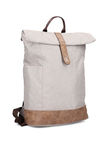 Zwei Rucksack "Olli O26" in Creme - (B)36 x (H)45 x (T)17 cm