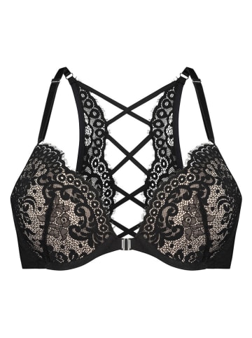 Hunkemöller Biustonosz push-up "Cardi" w kolorze czarnym
