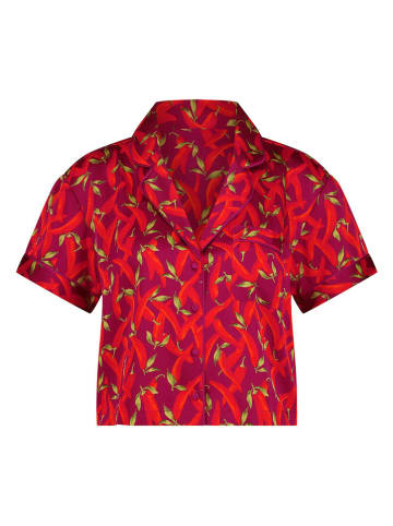 Hunkemöller Koszulka piżamowa w kolorze czerwonym