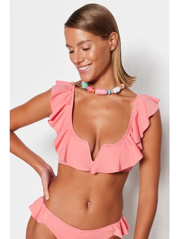 trendyol Biustonosz bikini w kolorze różowym