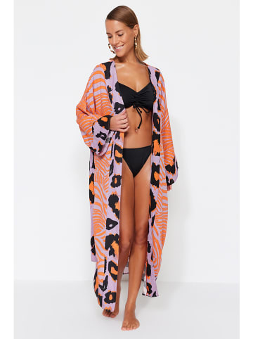 trendyol Kimono oranje/paars/zwart