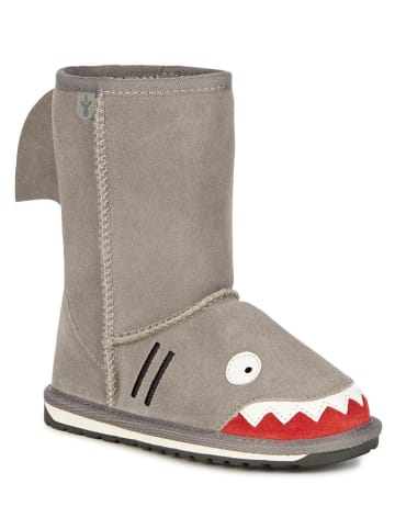 EMU Leder-Winterboots "Shark" in Grau