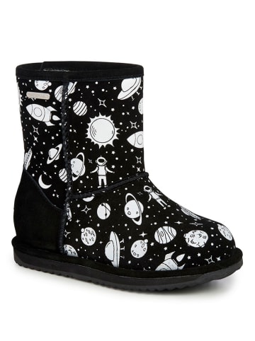 EMU Leder-Winterboots "Outer Space Brumby" in Schwarz