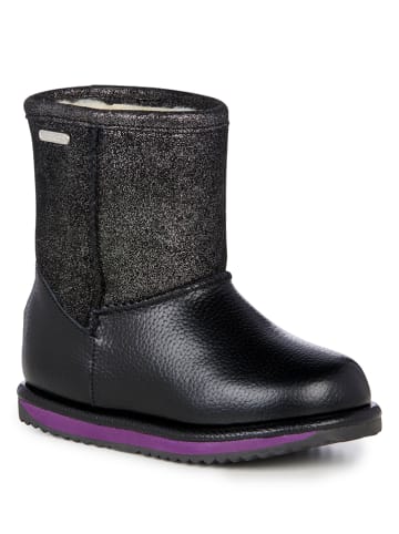 EMU Leder-Winterboots "Sparkle Trigg" in Schwarz