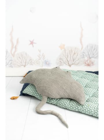 Crochetts Wandobjekt "Rochen" in Grau