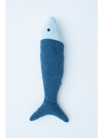 Crochetts 2-delige set: wandobjecten "Vis" blauw