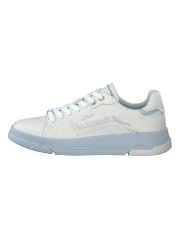 S. Oliver Sneakers wit/lichtblauw