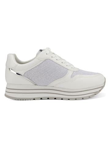 Tamaris Sneakers in Silber/ Weiß