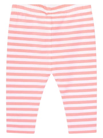 Steiff Leggings in Rosa/ Weiß