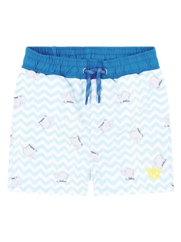 Steiff Zwemshort blauw/wit