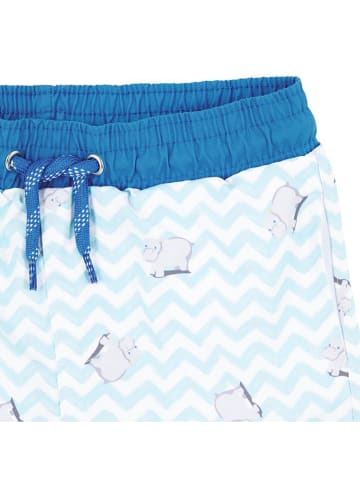 Steiff Zwemshort blauw/wit