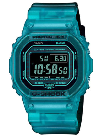 Casio Zegarek kwarcowy "G-Shock" w kolorze turkusowym