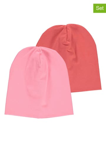 Fred´s World by GREEN COTTON 2-delige set: beanies roze