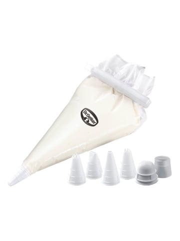 Dr. Oetker 2-delige set: wegwerpspuitzakken wit/transparant