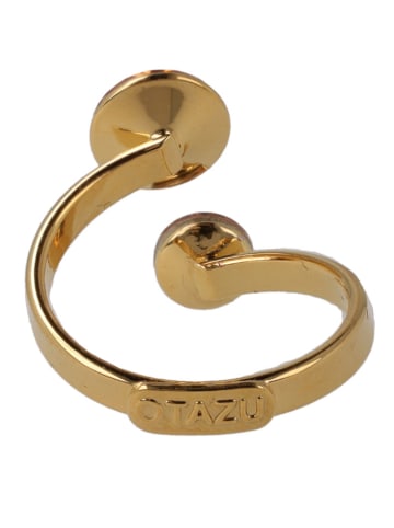 Otazu Vergulde ring met Swarovski kristallen