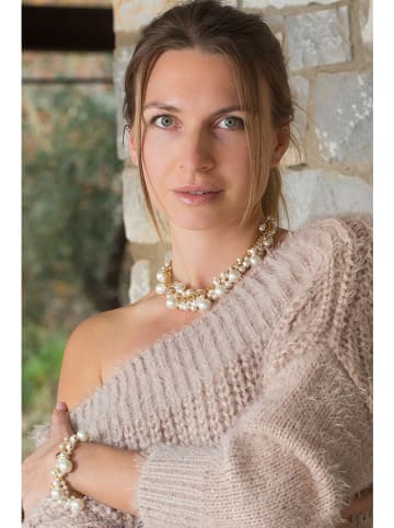 Otazu Vergulde armband met Swarovski-parels