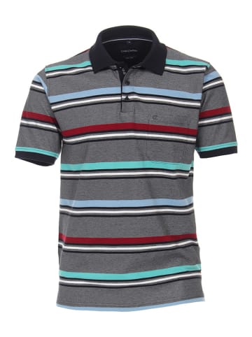CASAMODA Poloshirt in Grau/ Bunt