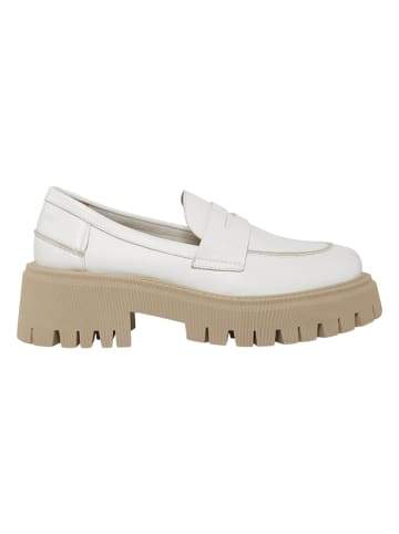 Marc O'Polo Shoes Skórzane mokasyny w kolorze białym