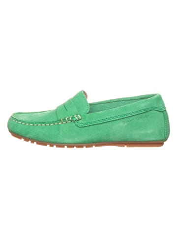 Marc O'Polo Shoes Skórzane mokasyny w kolorze zielonym