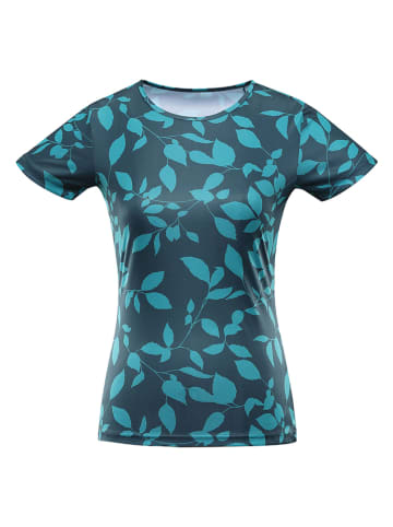 Alpine Pro Funktionsshirt "Quatra" in Anthrazit/ Türkis