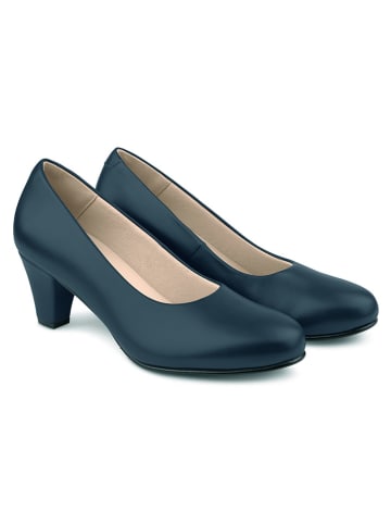 LaShoe Leren pumps donkerblauw