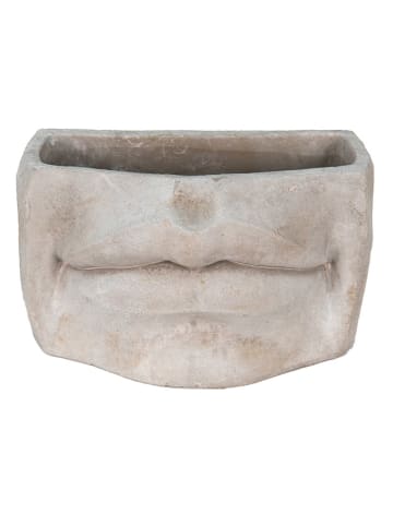 Clayre & Eef Bloempot grijs - (B)26 x (H)16 x (D)16 cm