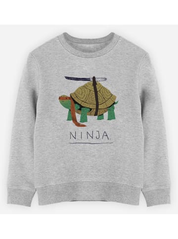 WOOOP Sweatshirt "Ninja Turtle" in Grau