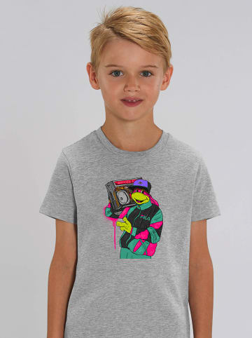WOOOP Koszulka "Vintage Turtle" w kolorze szarym