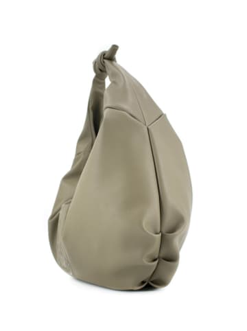 HOUSE OF FLORENCE Leder-Schultertasche "Penelope" in Grün - (B)31 x (H)25 x (T)10 cm