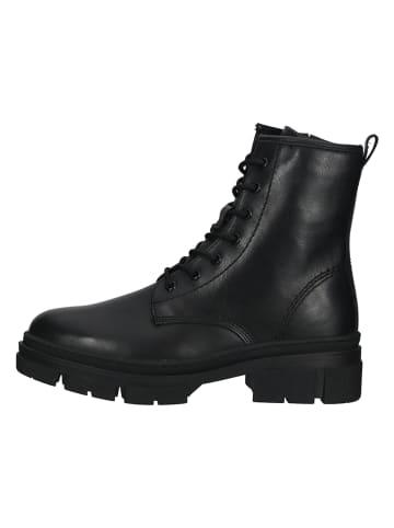 Tamaris Leder-Boots in Schwarz