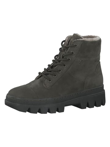 s.Oliver Leder-Boots in Khaki